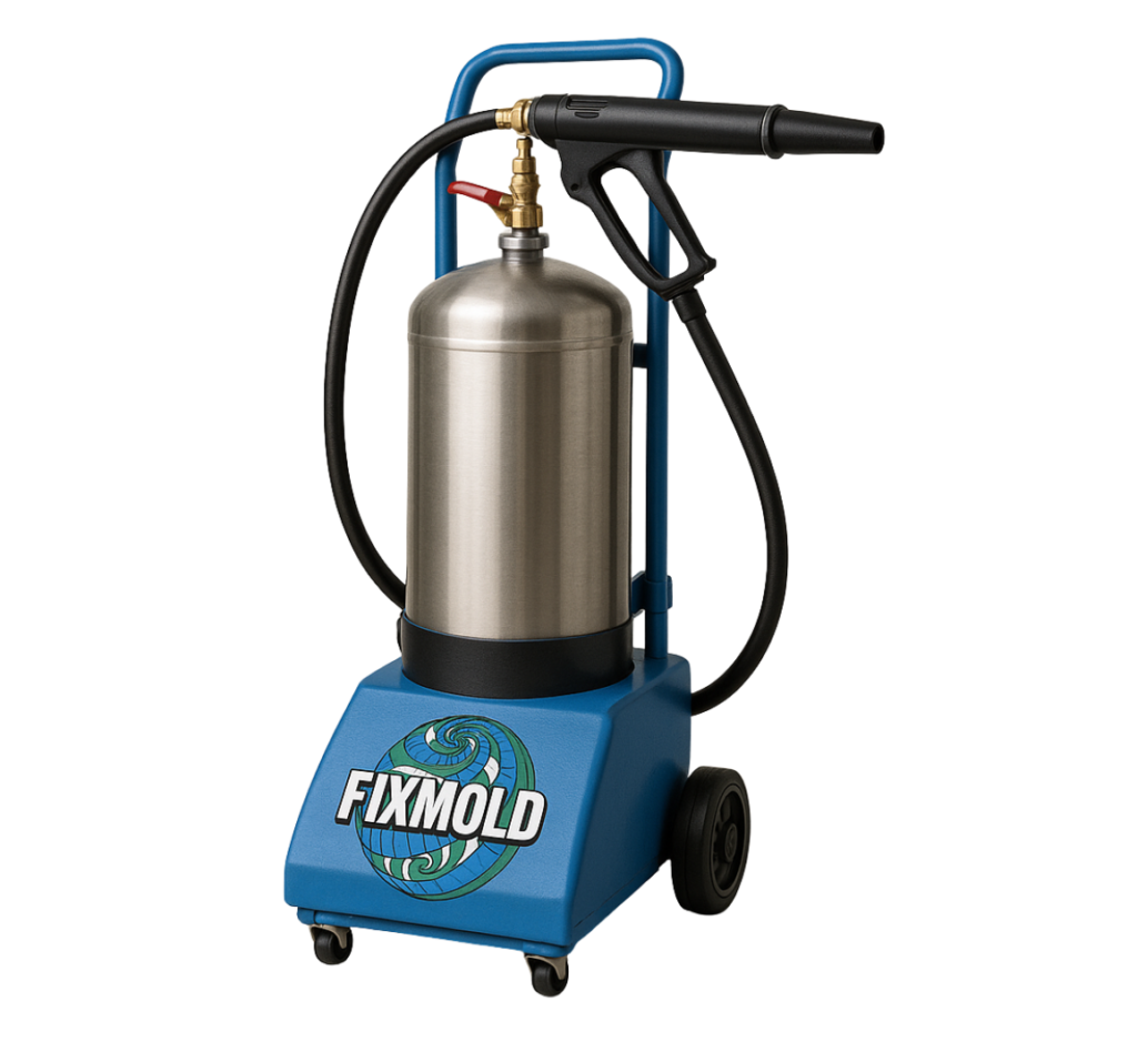 Mold growth visible on wall requiring remediation