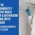 How to Clean Mold Off a Bathroom Ceiling With Vinegar