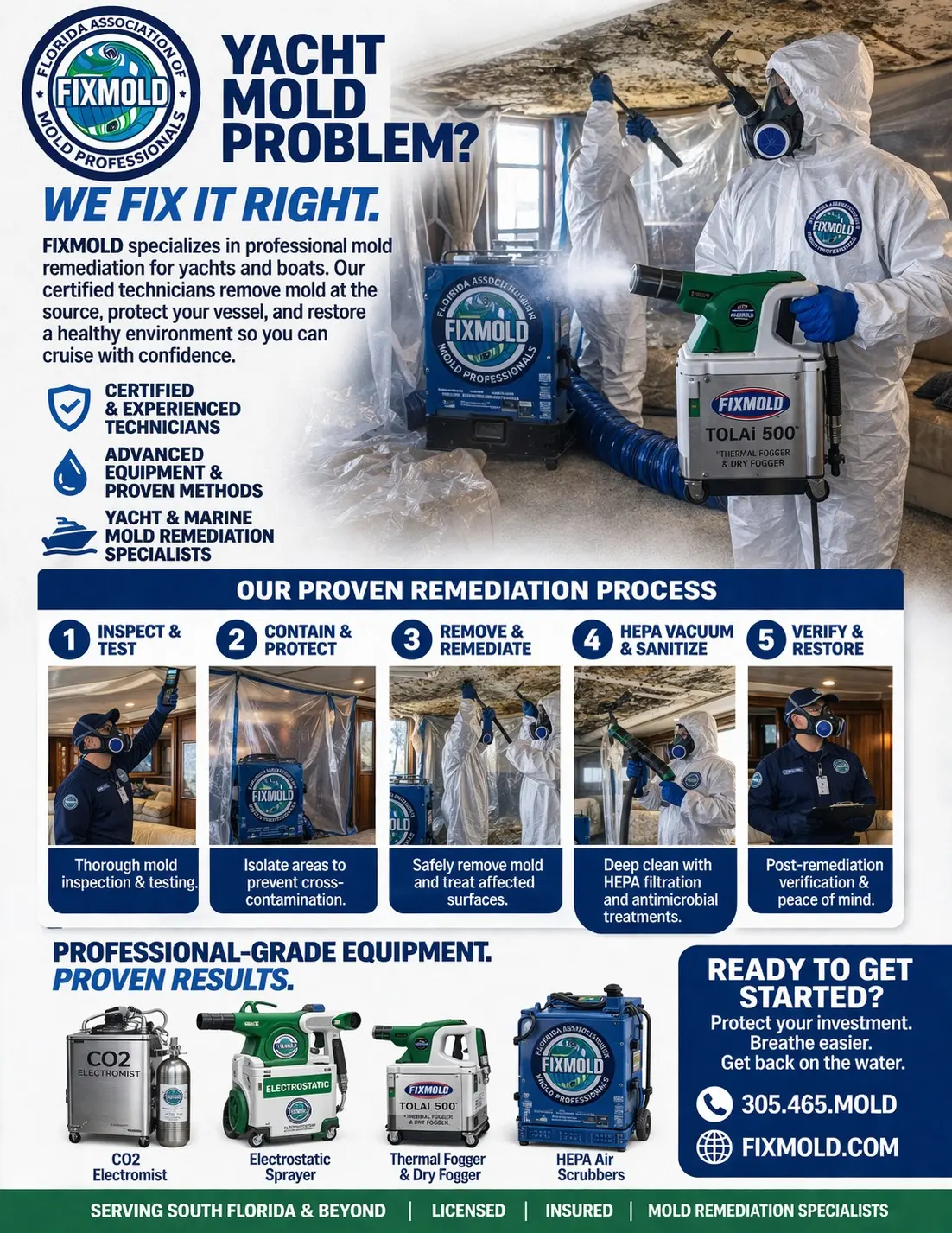 Yacht mold problems