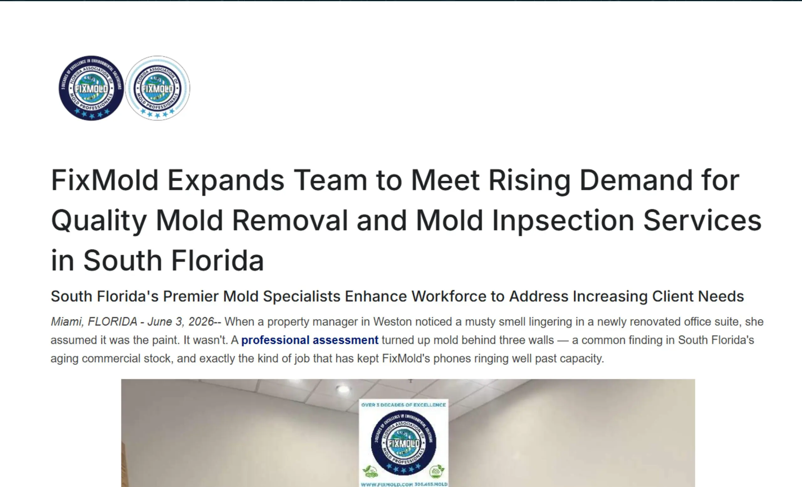 FixMold Expands Team