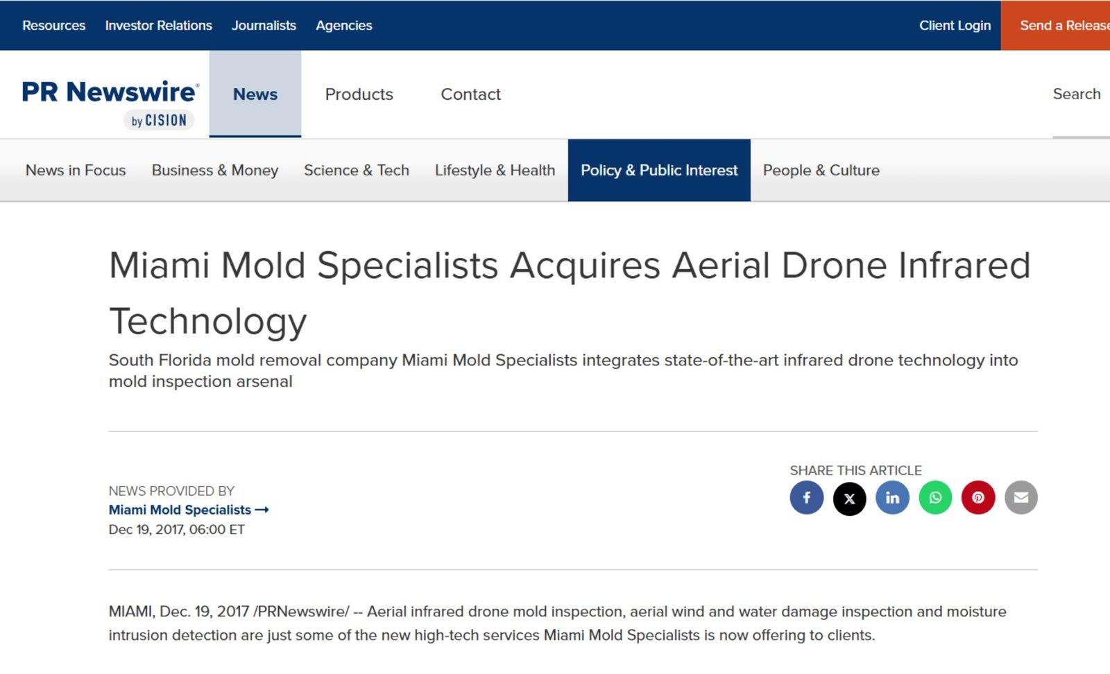Drone Infrared Technology