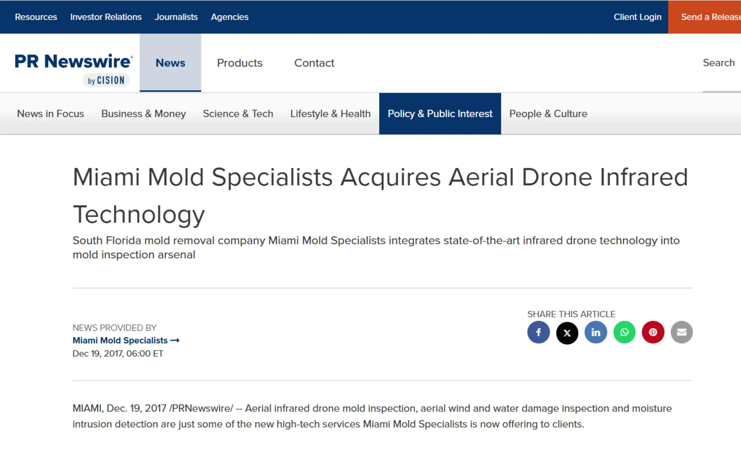 Drone Infrared Technology