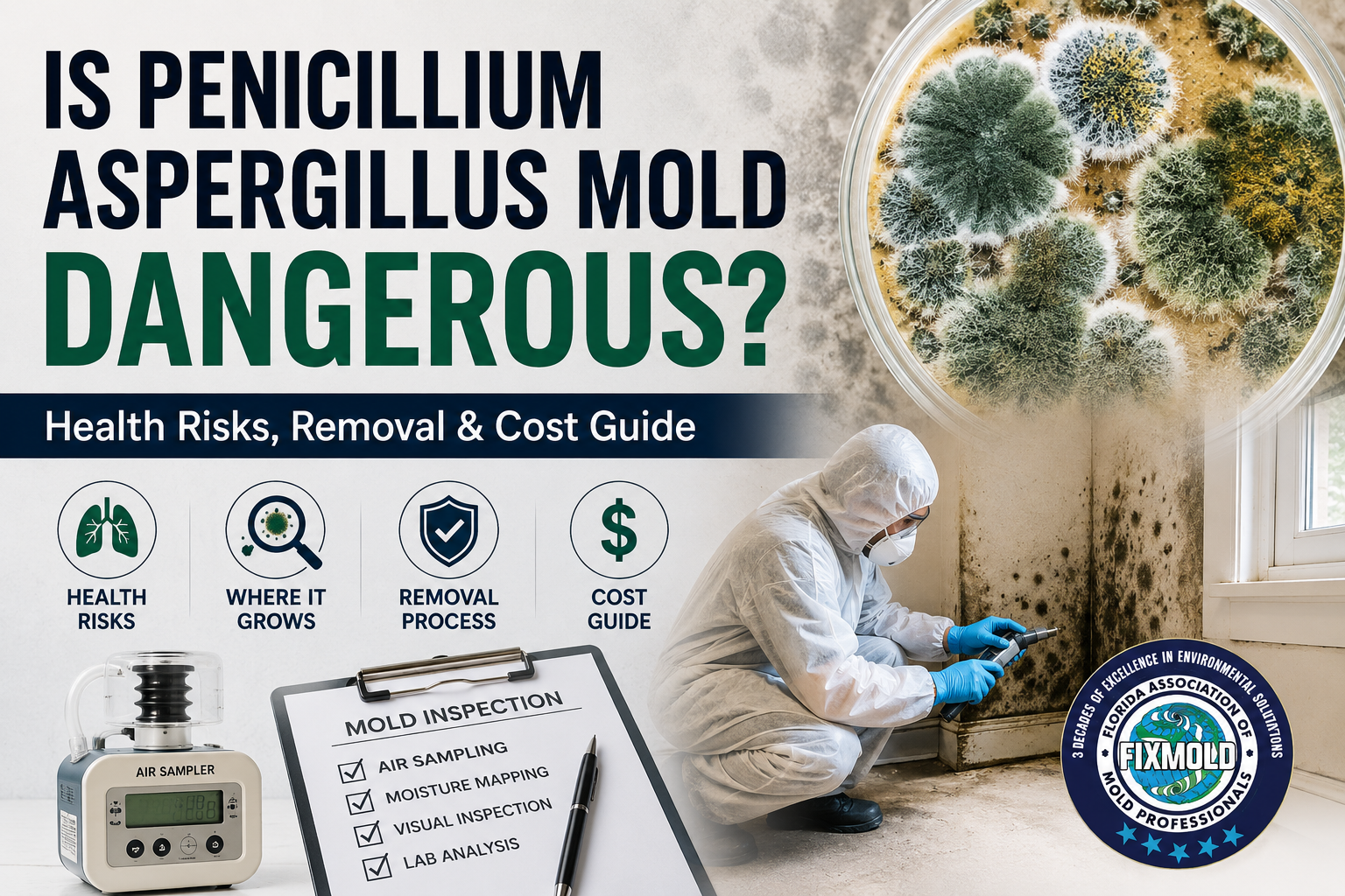 is penicillium aspergillus mold dangerous