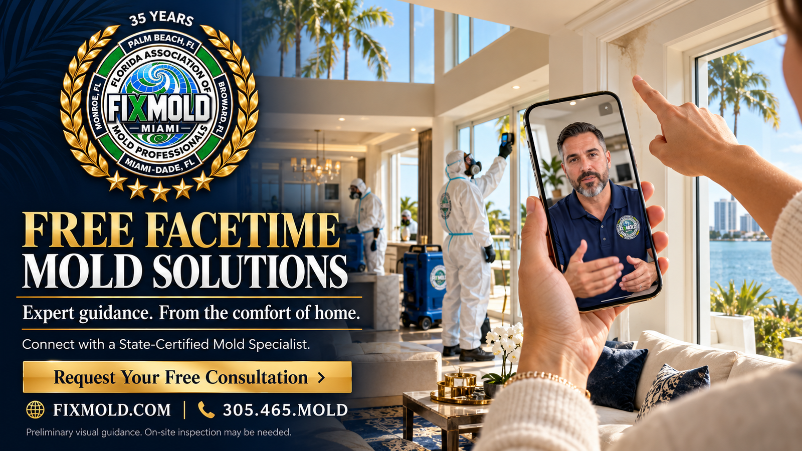 Free FaceTime Mold Consultation β FixMold Miami