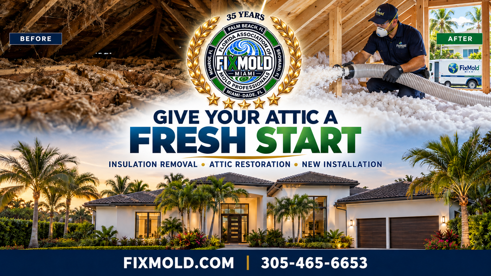 Luxury attic transformation by FixMold Miami β FixMold Miami