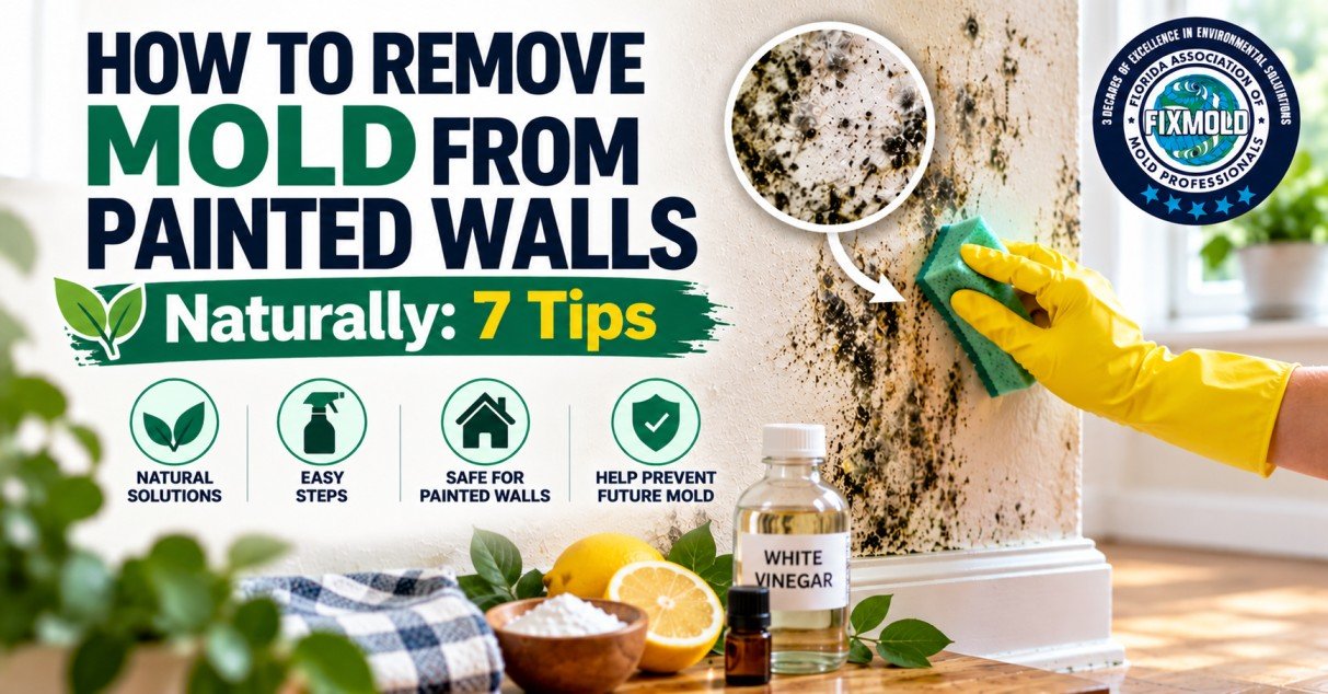 how to remove mold from painted walls naturally