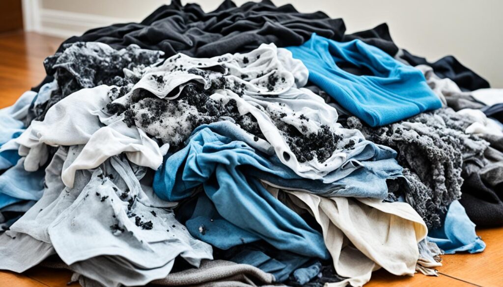 Black mold on clothes