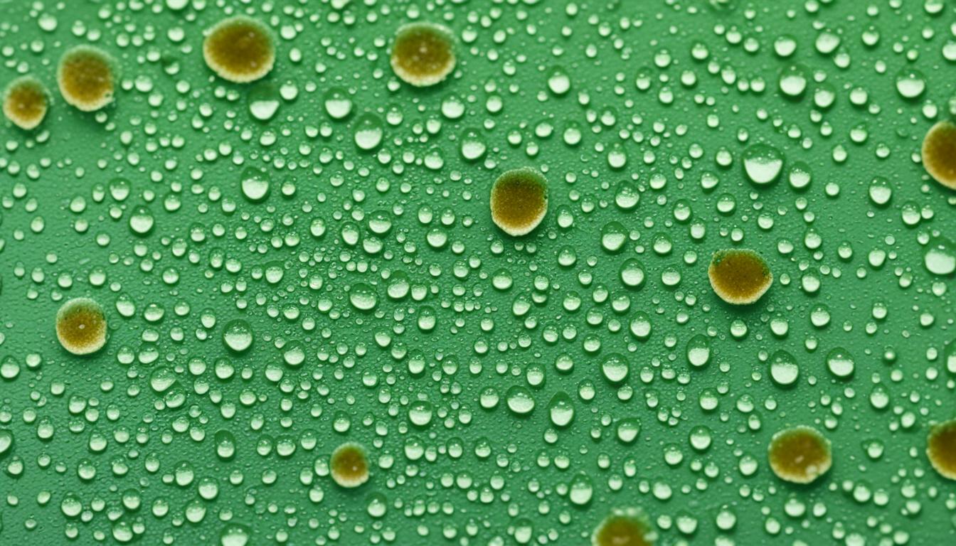 Can mold spores attach to a wet surface?