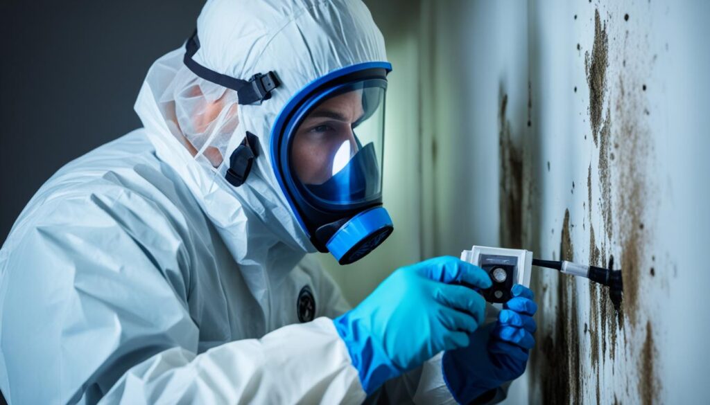 Certified mold specialist providing mold remediation services