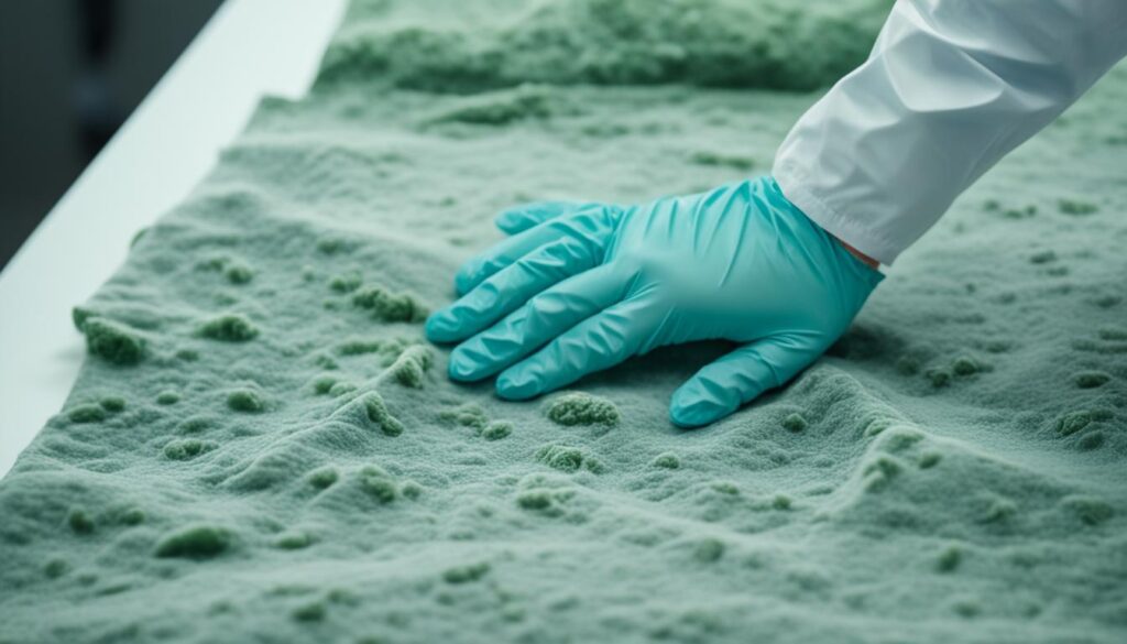 Cleaning mold from textiles