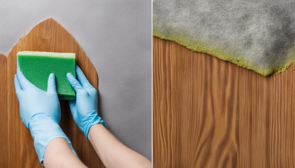 Cleaning mold off wood furniture