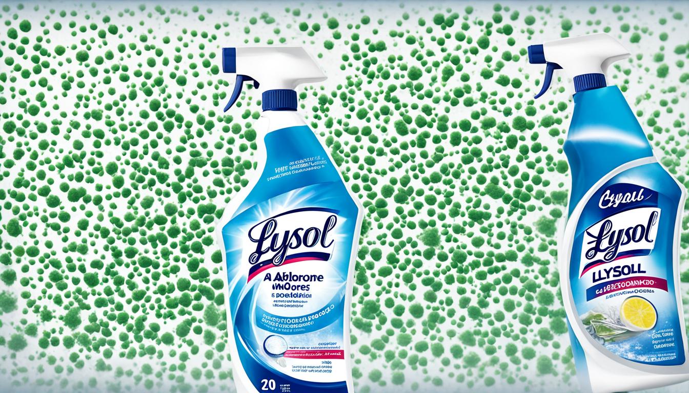 Does Lysol kill airborne mold spores?