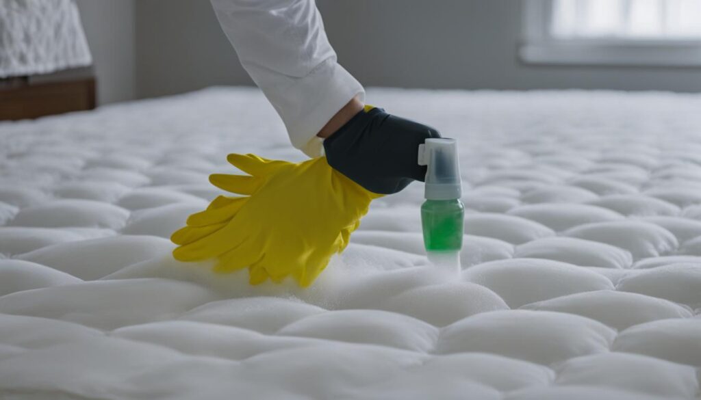 Eliminating mold from mattress