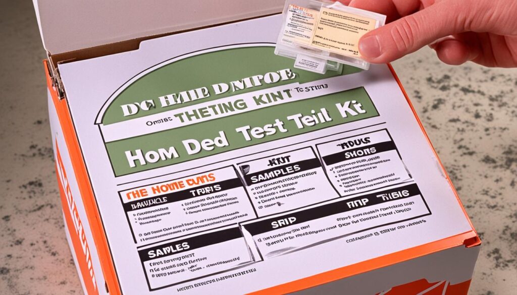 Home Depot mold test kits