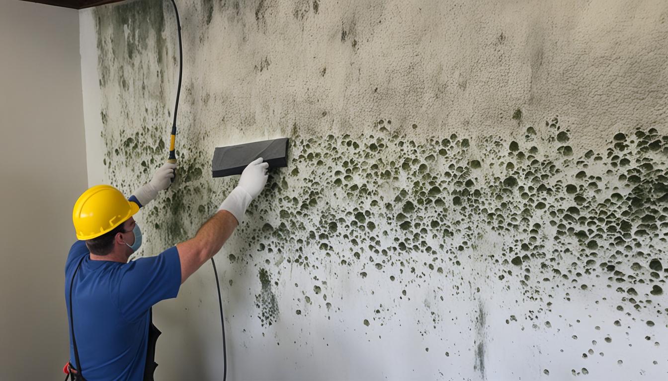 How can one clean molds and fungus from the walls?