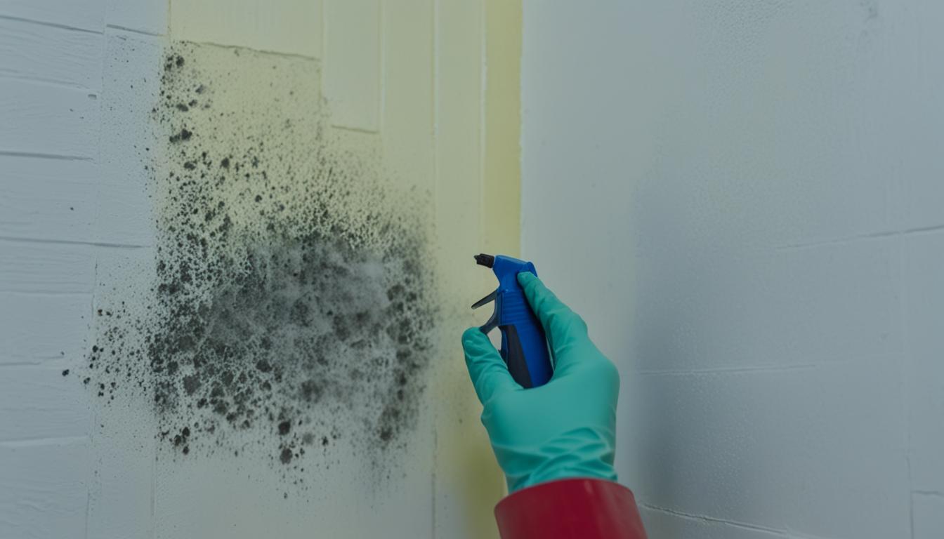 How do you remove mold from lath and plaster?