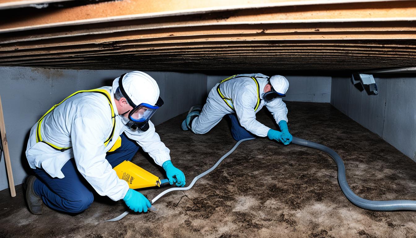 How to fix mold + radon in crawl space?