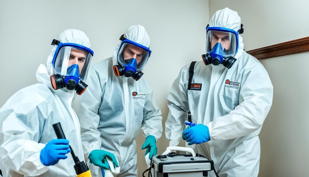 Licensed mold remediation