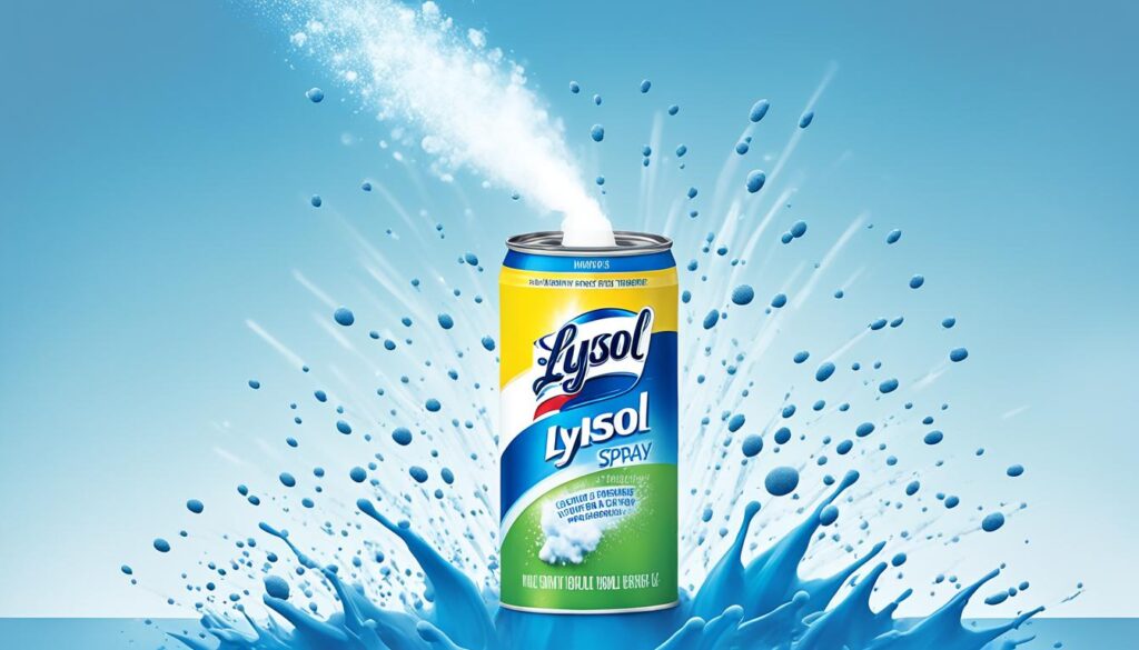 Lysol spray for airborne mold spores