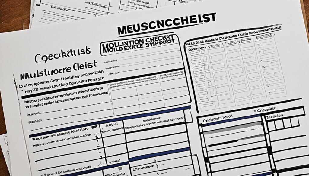 Mold Inspection Checklist