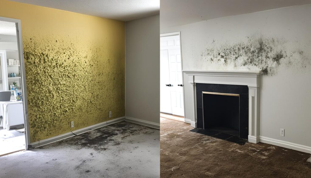 Mold removal and remediation services