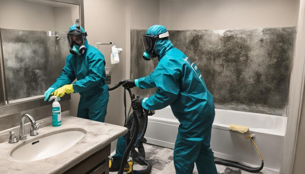 Professional bathroom mold removal