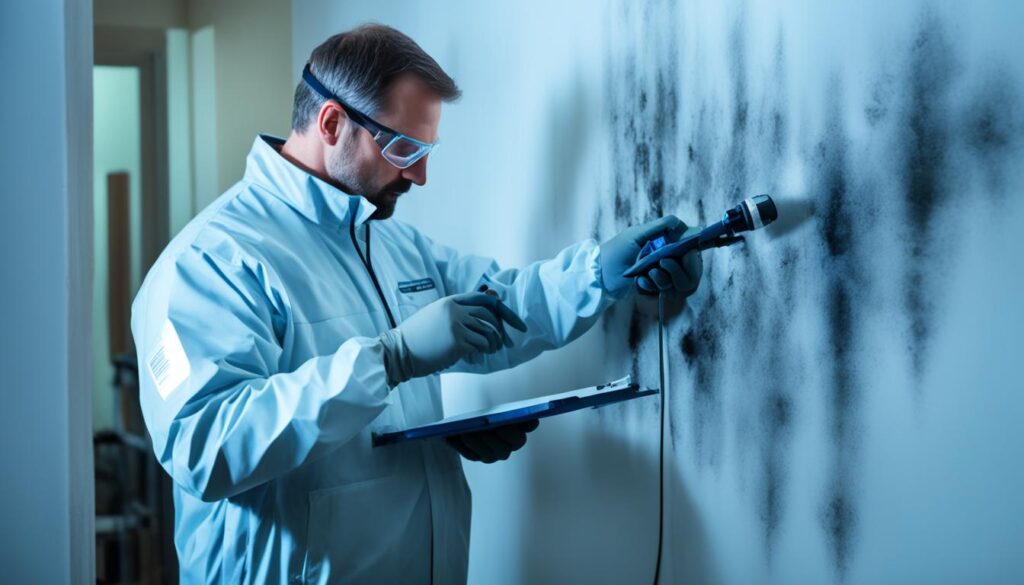 Professional mold inspection