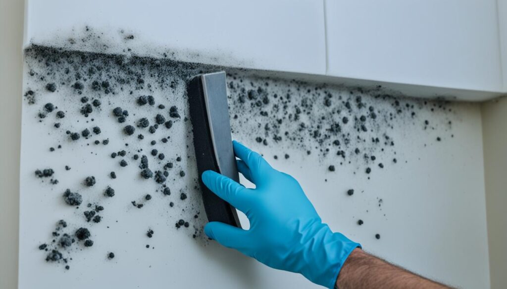 Removing black mold