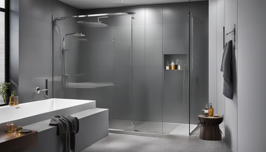 Shower with Mold-Resistant Materials