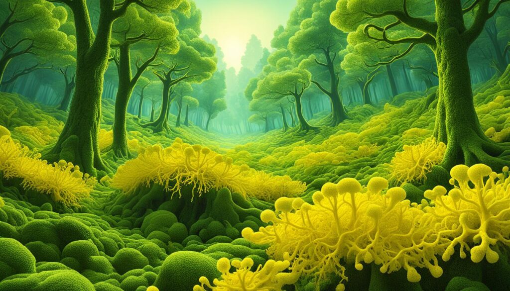 Significance of slime mold yellow in environment