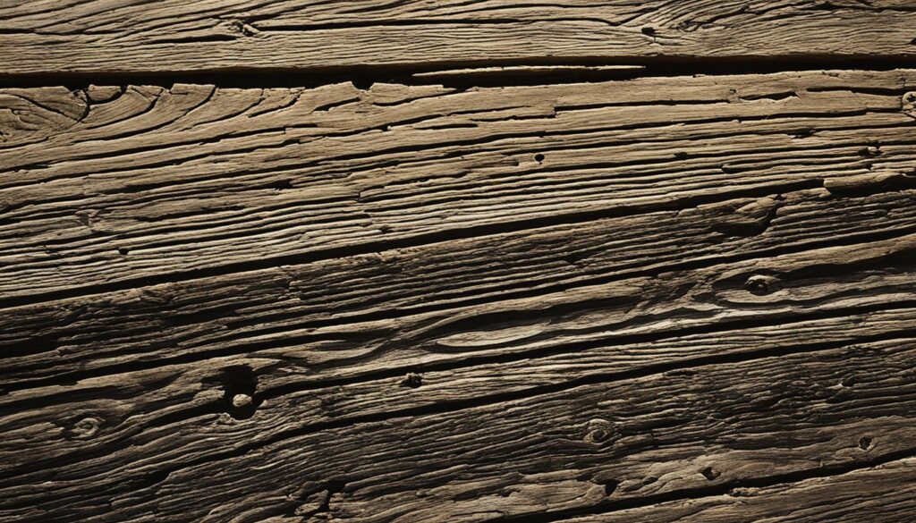 Signs of black mold on wood