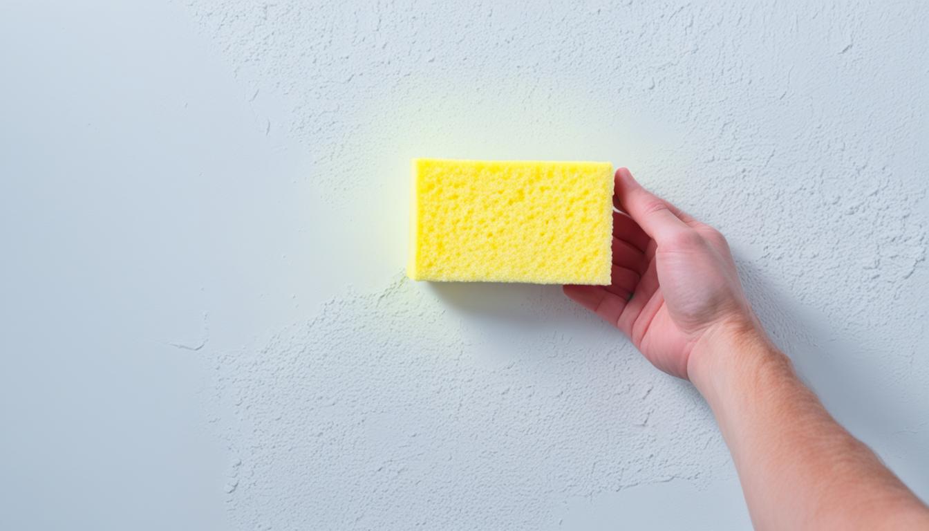 Super glue (cyanoacrylate) and 'magic eraser' sponge