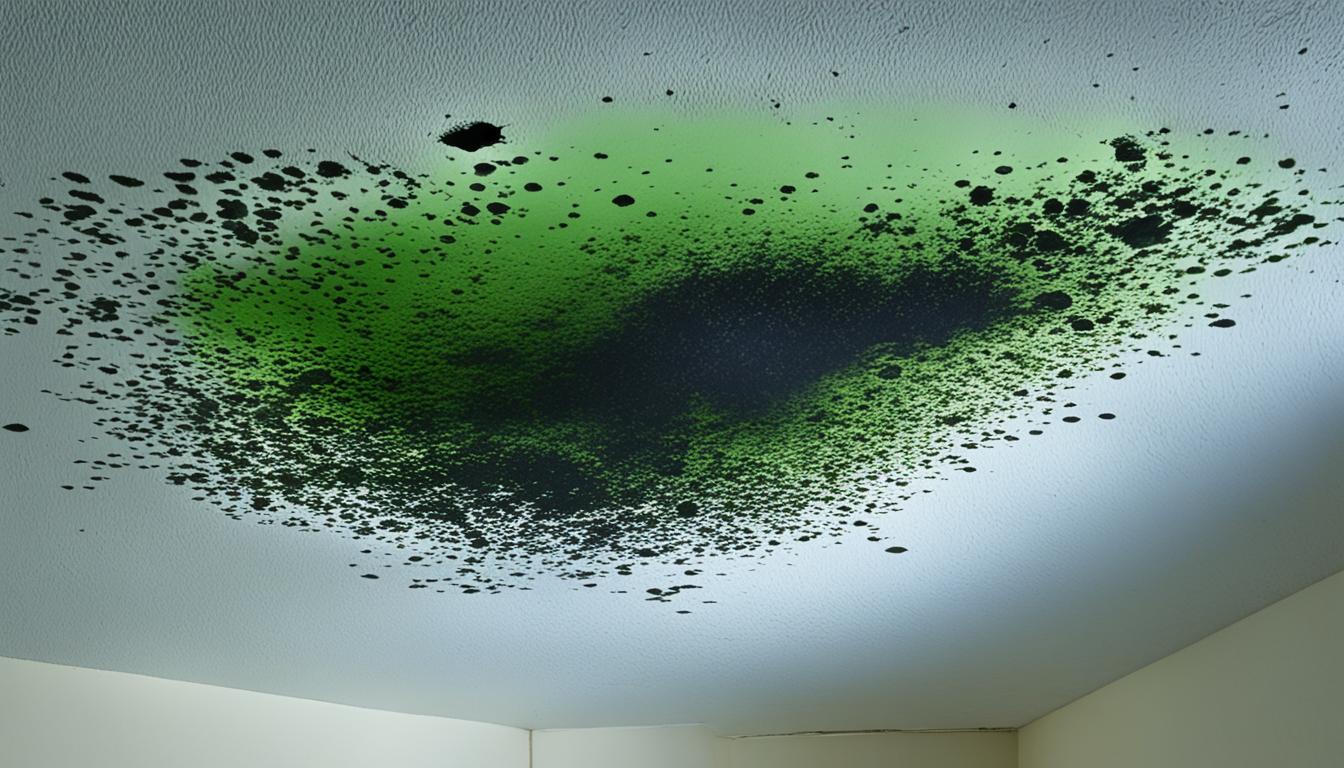 There's black mold inside the walls and ceiling of my