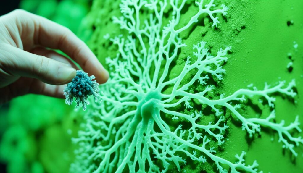 Touching Slime Molds