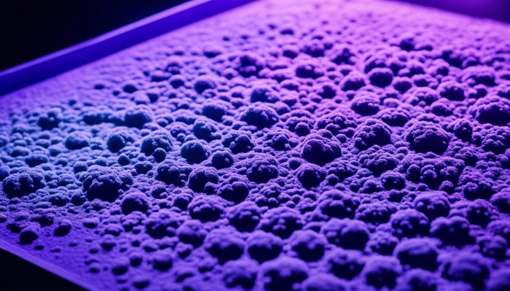 UV light affecting mold