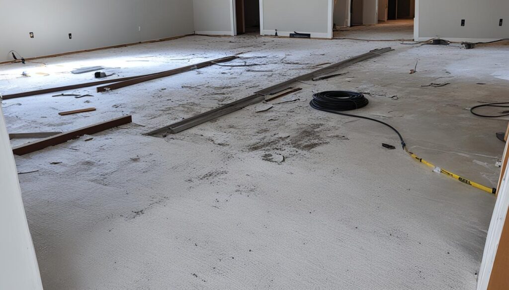 Water damage cleanup and restoration