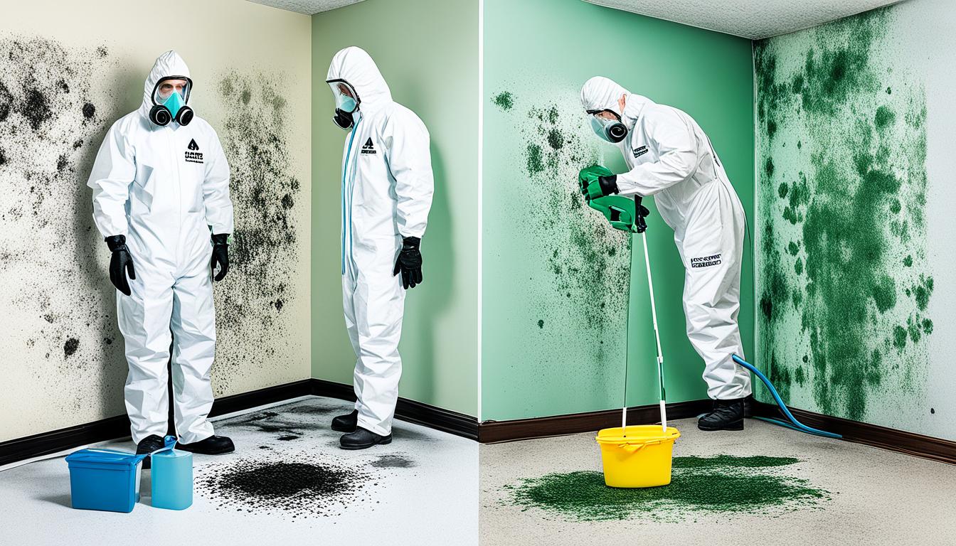 What are the key differences between mold removal and