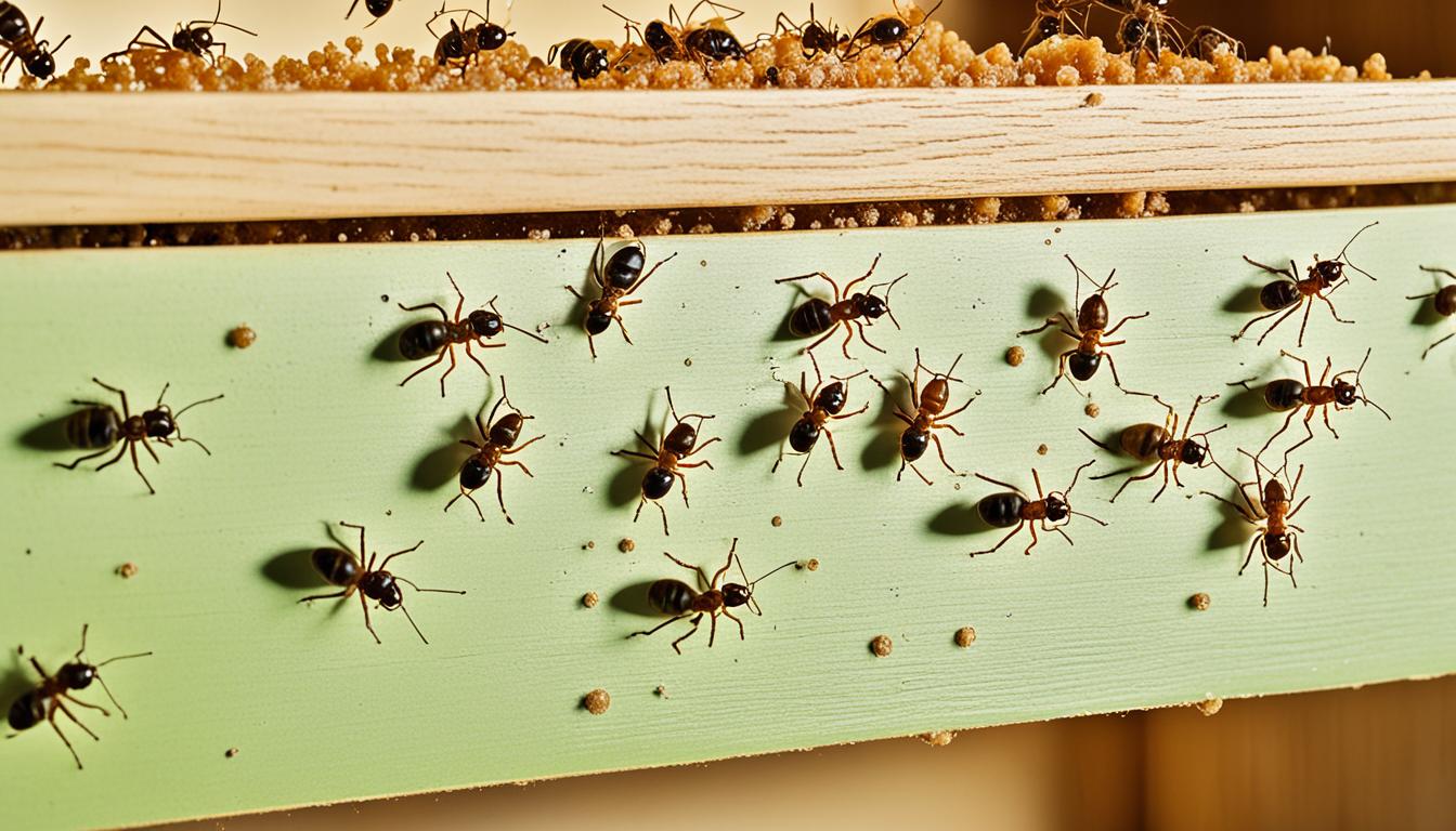 What causes ants to keep appearing in the cabinets of my