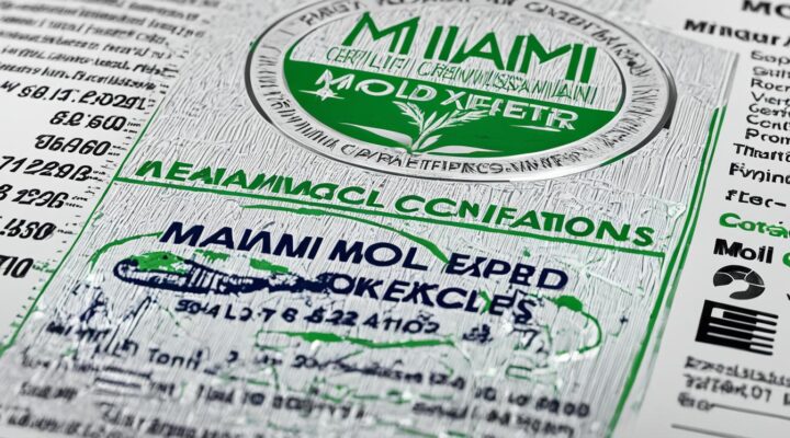 What certifications are important for Miami mold professionals?