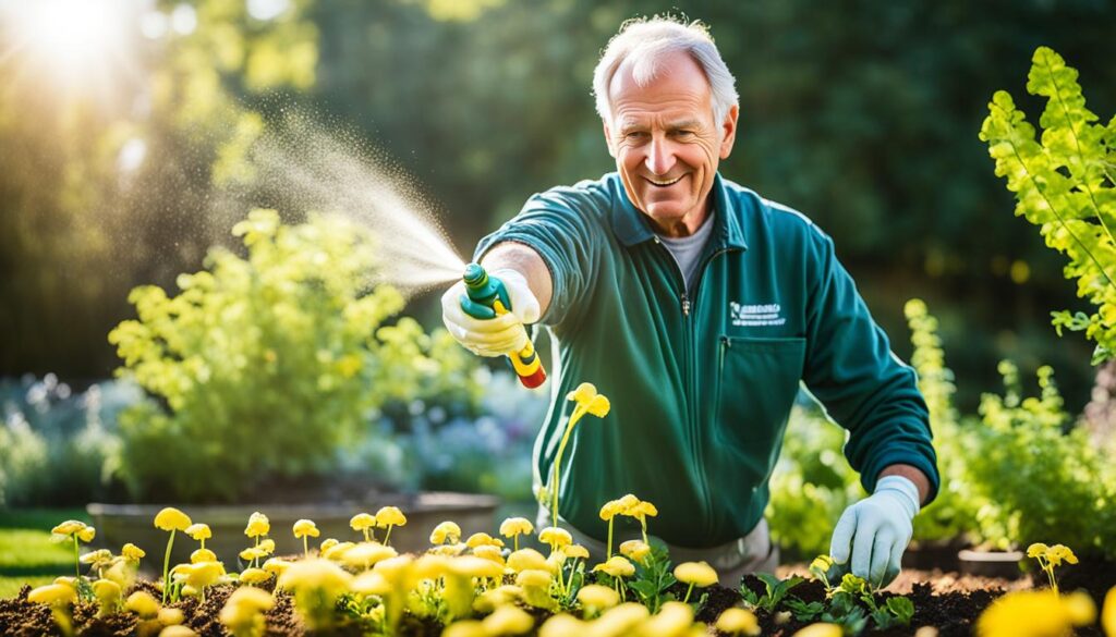 Yellow fungus control in gardens