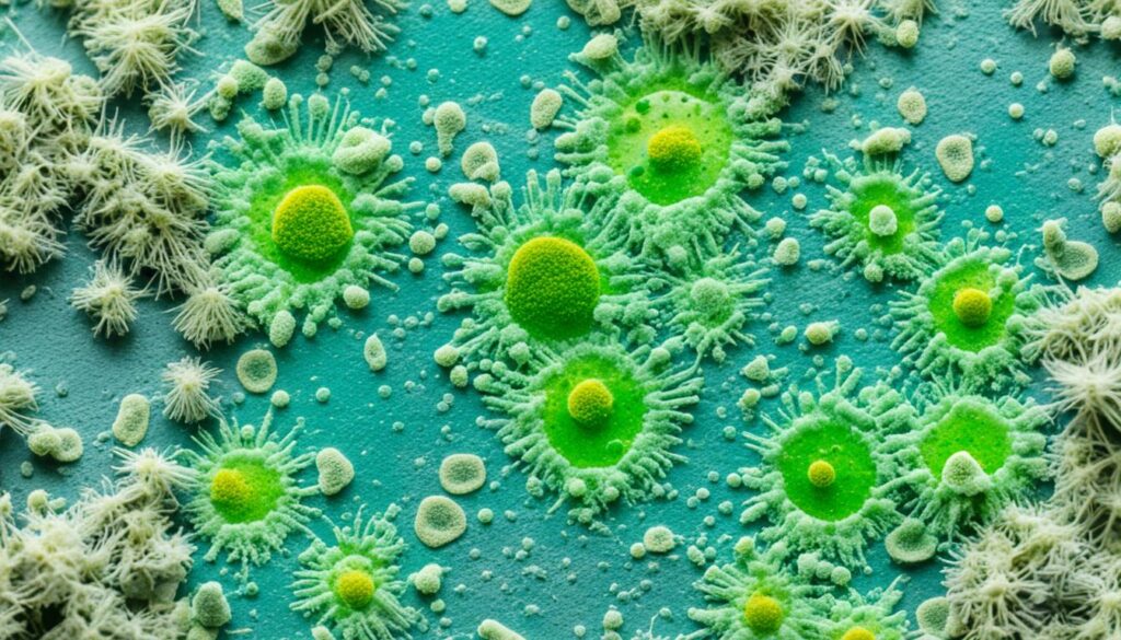 assessing mold spores image