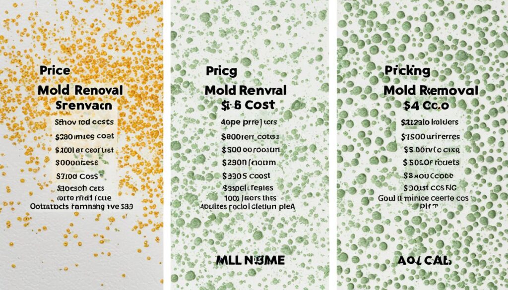 average cost to remove mold from ceiling