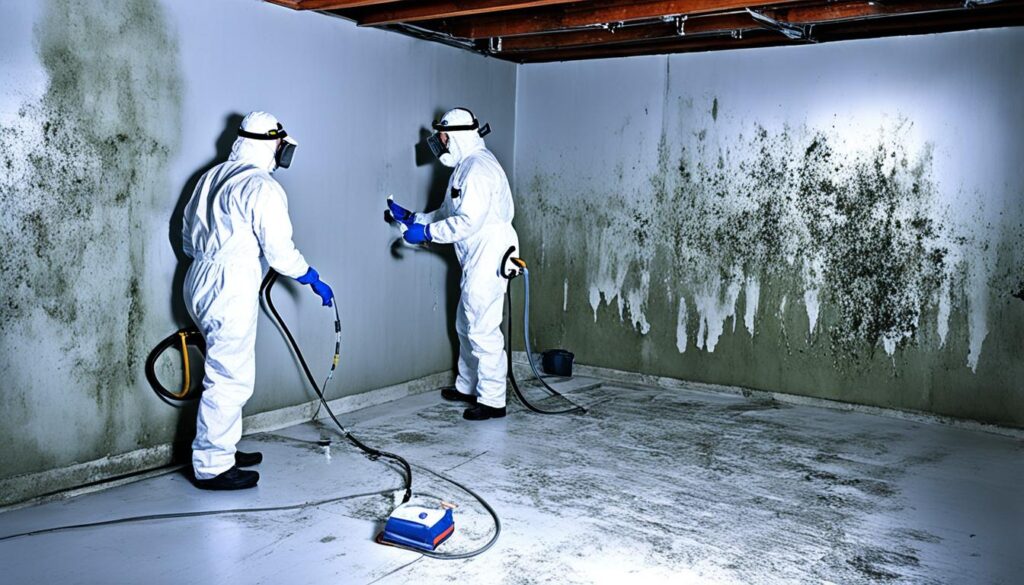 basement mold clean-up in Miami