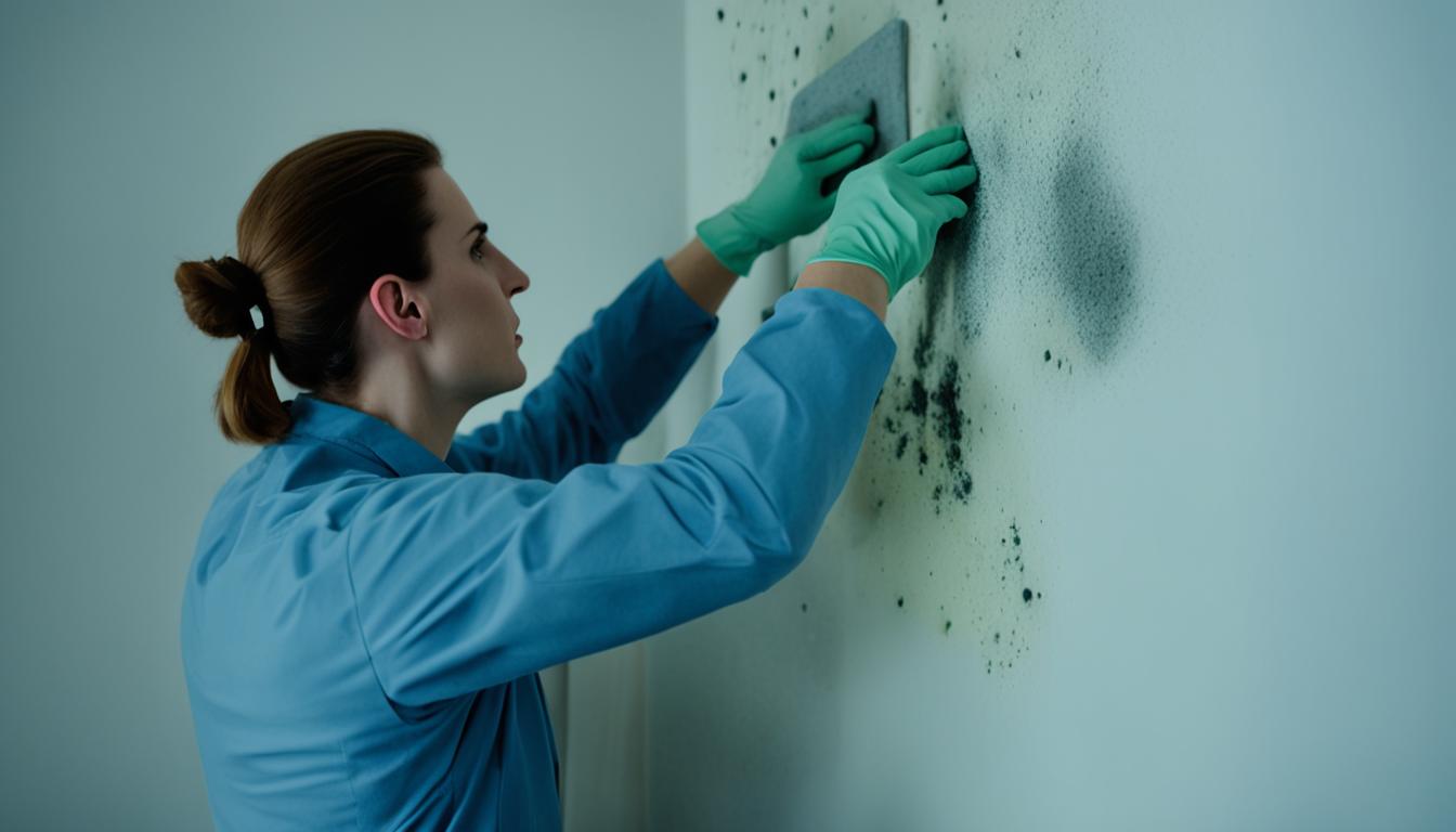 best way to clean mold off walls