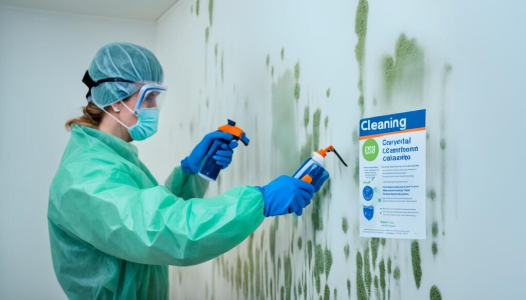 best way to remove mold from painted walls