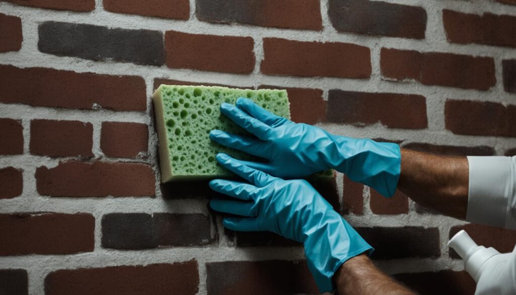 best way to remove mold from walls