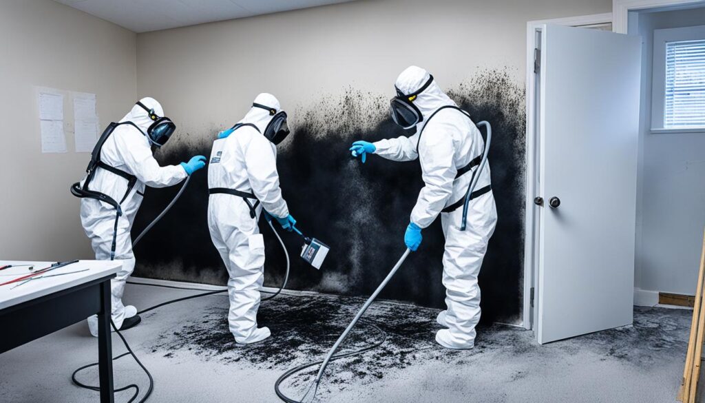 black mold cleaning