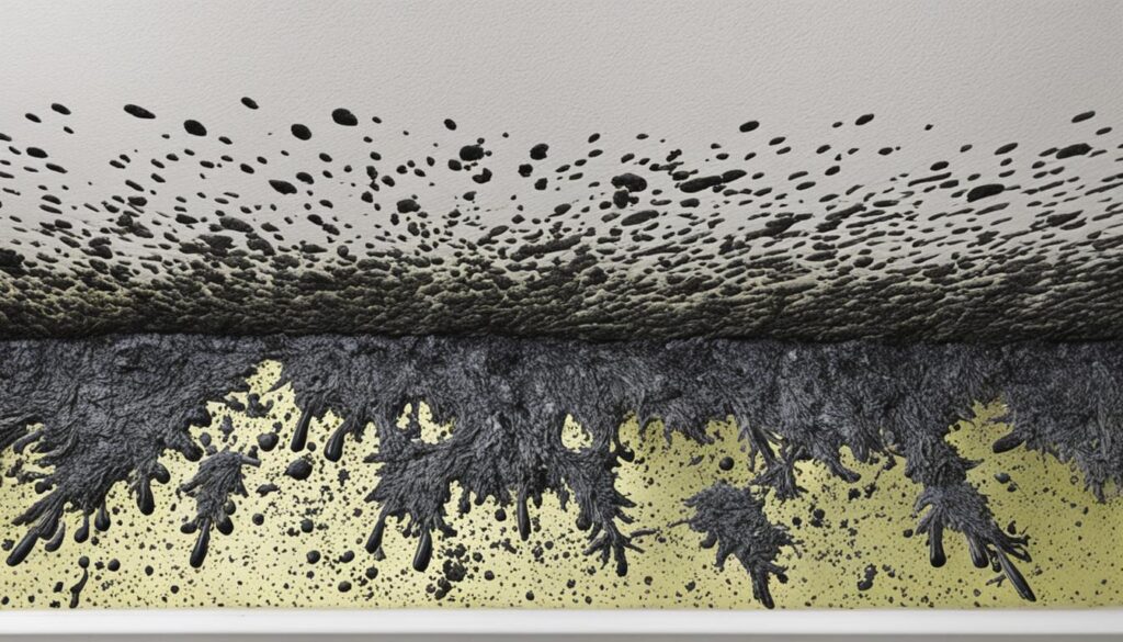 black mold growth