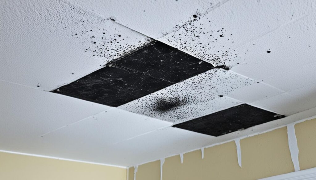 black mold growth