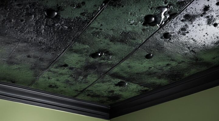 black mold in bathroom ceiling